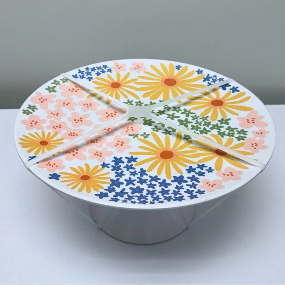 New! Target Spritz Daisies Dessert Pedestal, Spring & Summer Cake Plate